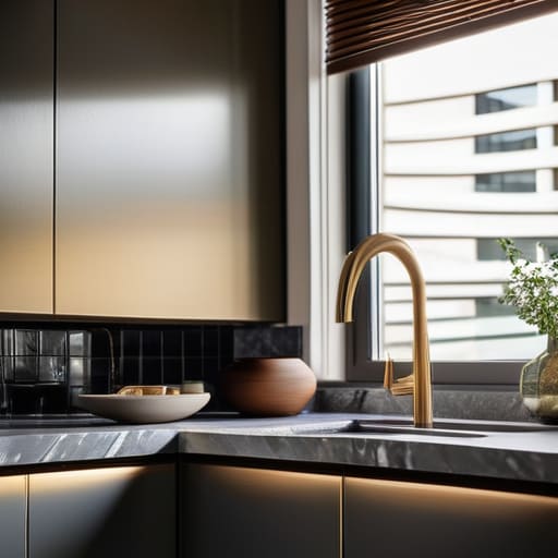 Upgrading modern kitchen cabinet hardware.
