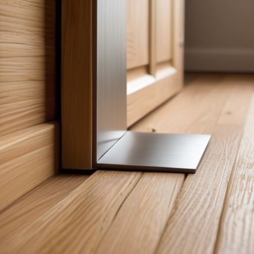 Professional doorstop installation to prevent damage.