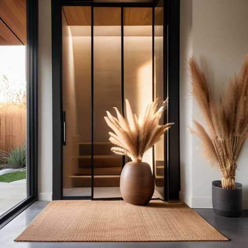 Modern entryway design for home entrances.