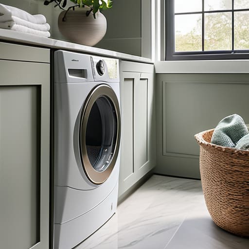 Modern laundry room upgrades and layout improvements.