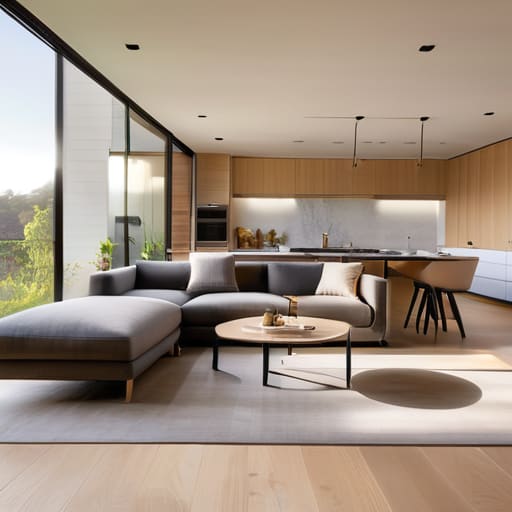 Modern home with an open concept layout.