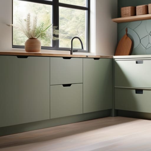 Efficient utility room organization for home storage.