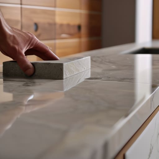 Turning Stone into Equity with backsplash installation.