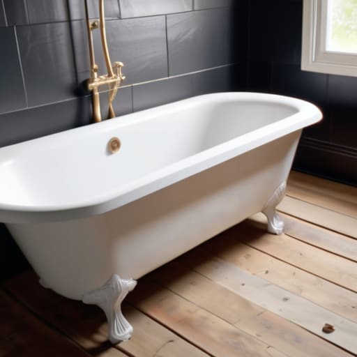 Step-by-step bathtub replacement process.