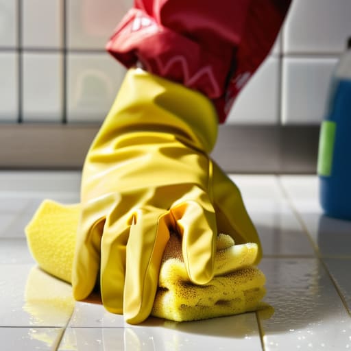 Degreasing Wall Surfaces and Removing Old Paint Flakes