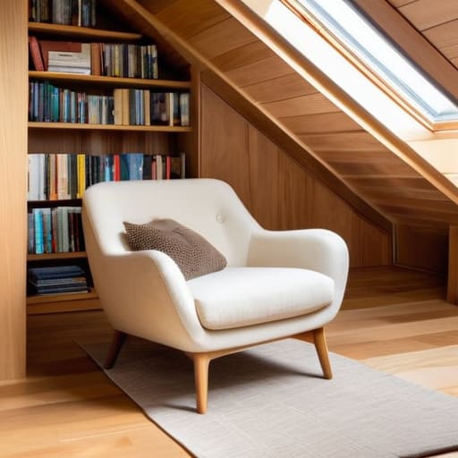 Modern attic conversion into a usable room.